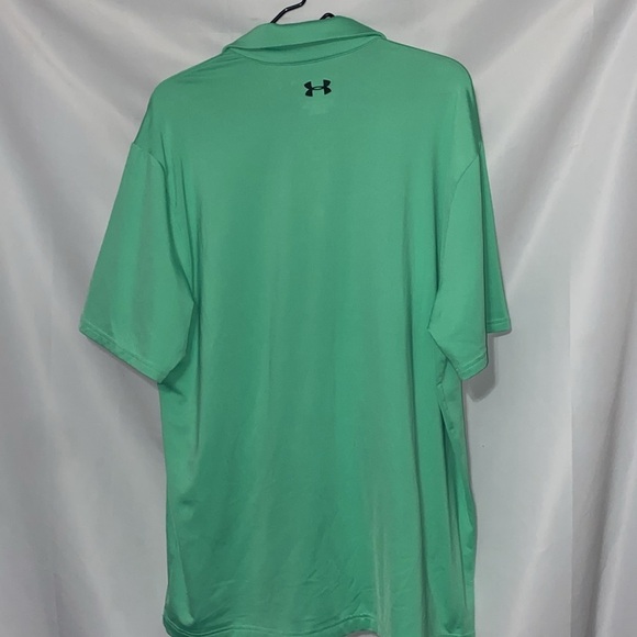 Under Armour THE PLAYOFF POLO FOAM Green and Black  MENS SIZE XL HEATGEAR CLEAN - Picture 10 of 10